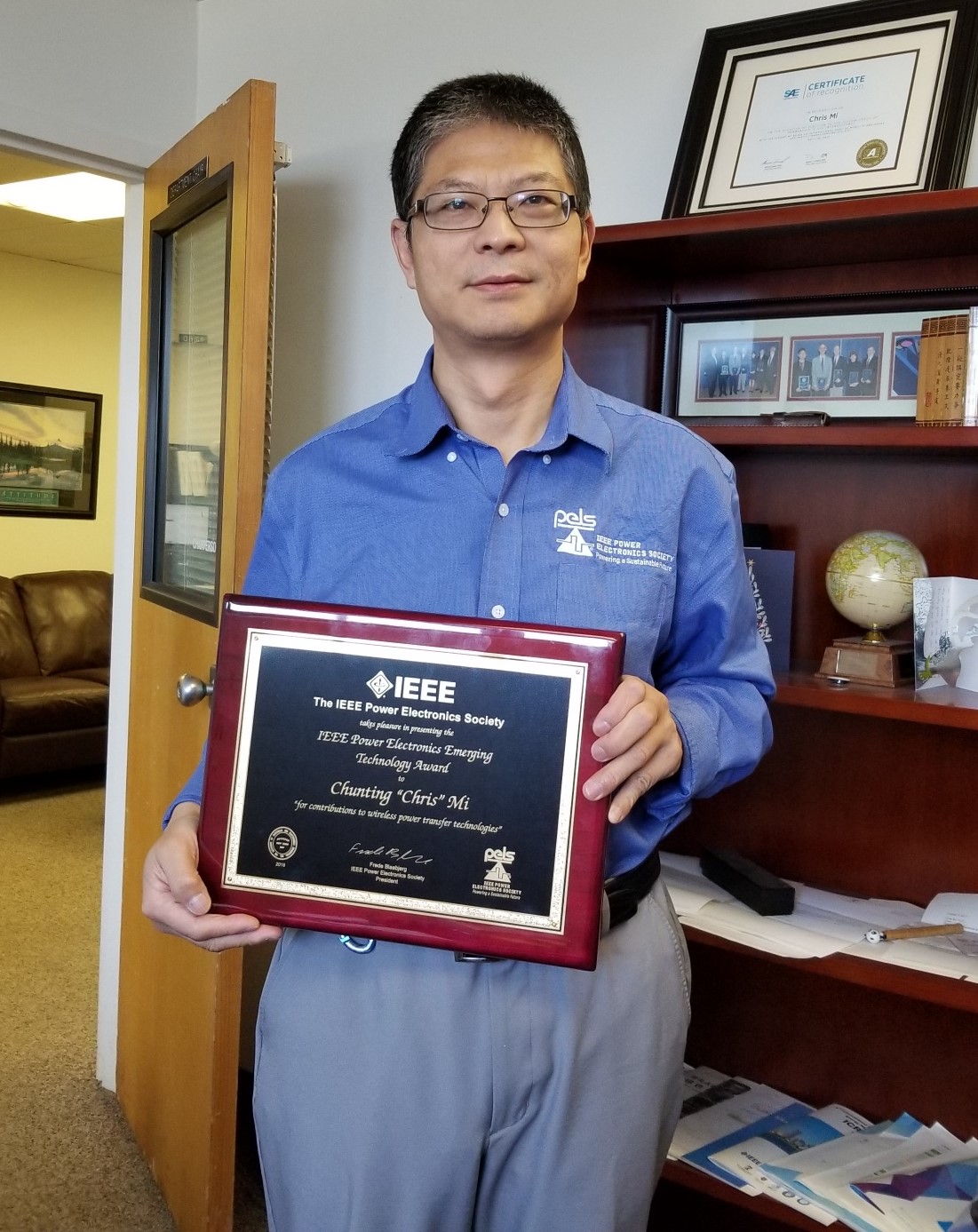 Chris Mi IEEE Award